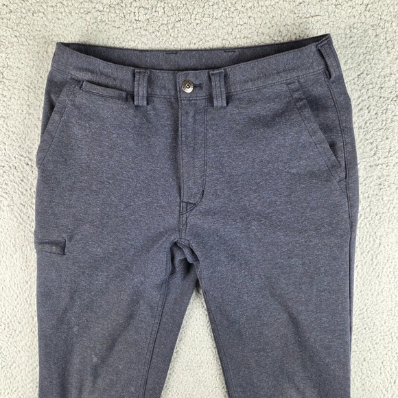 Duluth Trading Pants Mens 30x32 Blue Gray Incog-Chino Stretch Knit Standard Fit - Picture 2 of 11
